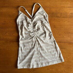 Lululemon tan stripe strappy tank top 6